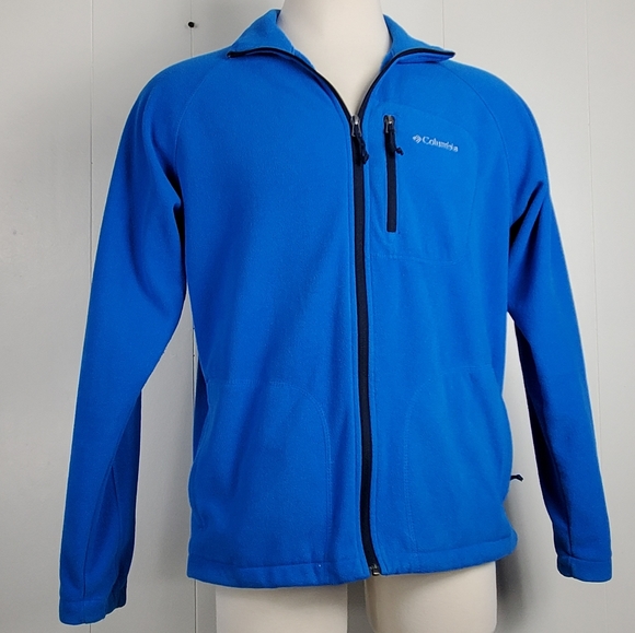 Columbia zip up Blue fleece jacket Size Large - Picture 5 of 13